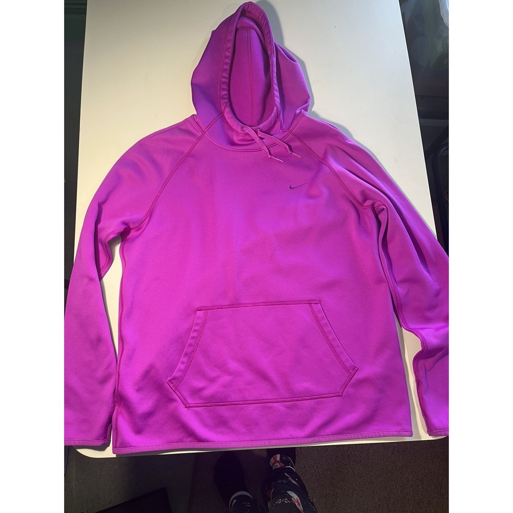 Nike Hoodie Med Adult  Therma Fit Swoosh Logo Pullover Sweatshirt Womens